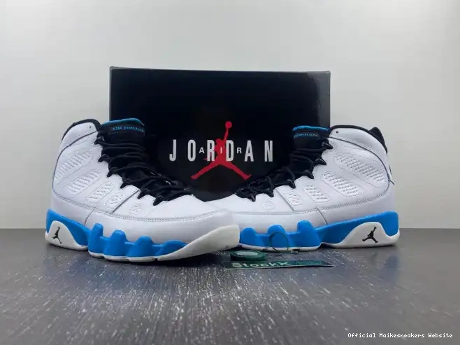 Official Maikesneakers Blue Air Jordan 9 Powder FQ8992-101 0522
